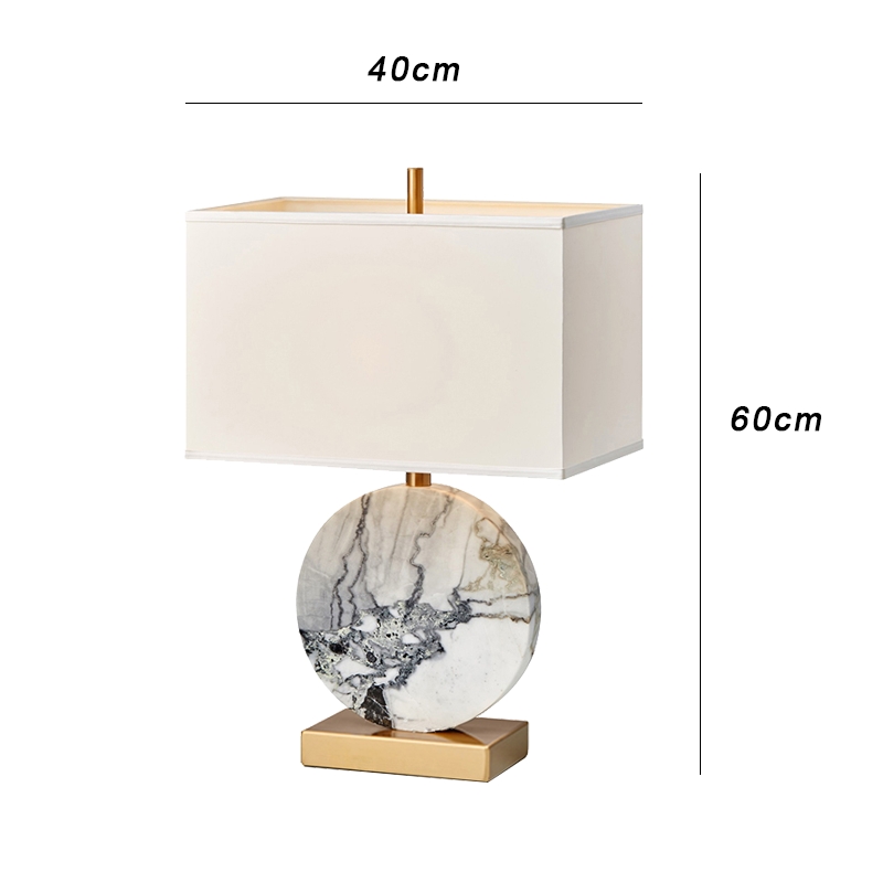 Настольная лампа Lua Grande Table Lamp gray marble фото #num#