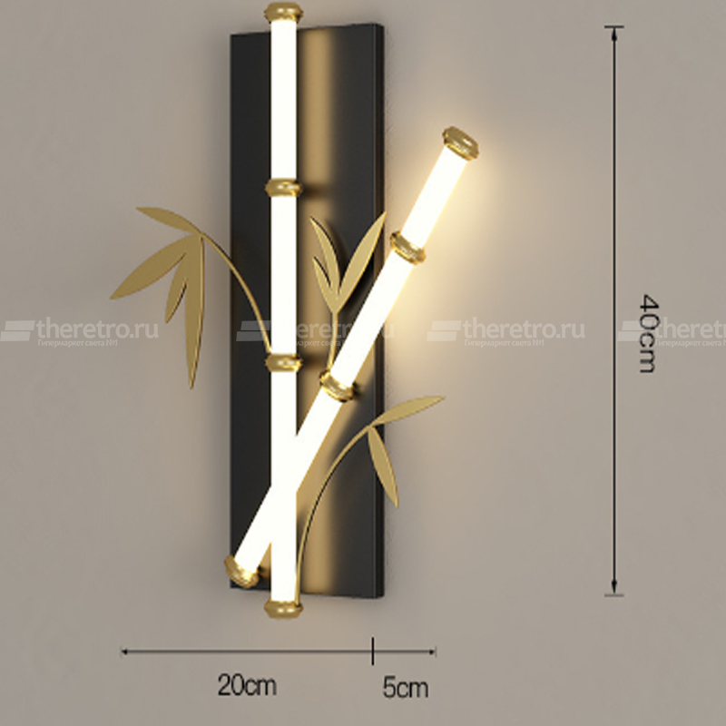 Настенный светильник в японском стиле Бамбук Japanese Style Bamboo Wall Lamp фото 2 Настенный светильник в японском стиле Бамбук Japanese Style Bamboo Wall Lamp фото 2