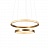 Светодиодная люстра в виде кольца на струнном подвесе NIMBUS 65 см  A фото 6