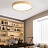 Деревянный светодиодный светильник на потолок DISC WOOD 40 см   фото 5