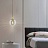 Подвесной стеклянный светильник со спиральным декоративным элементом вокруг лампы SCREW 20 см  B фото 8