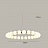 Кольцевая светодиодная люстра со стеклянными шарообразными плафонами LIOBA CH 100 см   фото 6