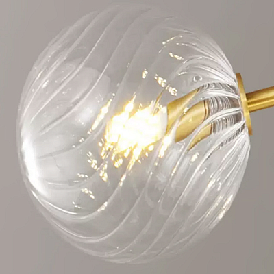Люстра DANNA LUX 12 плафонов. Цвет латунь фото 10