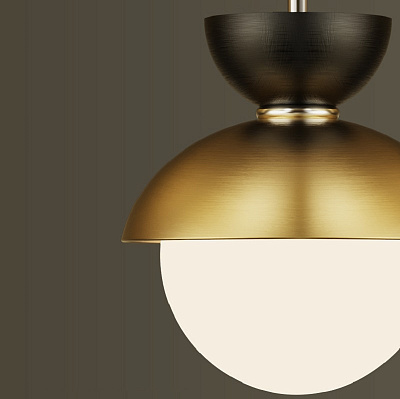 Подвесной светильник в скандинавском стиле POMPON GOLD фото 14