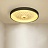 Круглый дизайнерский потолочный светильник PETALS C 70 см  Черный фото 6