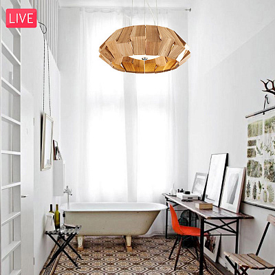 Loft Wooden Plate 40 см   фото 16