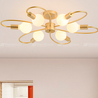 Потолочная люстра Open Bulb Ceiling Light E фото 14