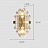 Серия настенных светильников с декоративными стеклянными камнями кубической, шарообразной и неправильной формы RUFINA фото 13