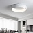Плоская светодиодная лампа на потолок TRAY 80 см  Серый фото 6