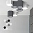 Шестигранный светодиодный потолочный светильник HEXAGON B Серый фото 8