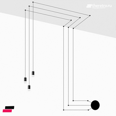 VIBIA WIREFLOW FREE-FORM 1 плафон  фото 3
