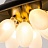 Подвесной светильник с абажуром из металла и плафонами из стекла YIELD фото 6