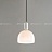Серия подвесных светильников с разнотипными фигурными плафонами округлой формы из белого мрамора MIEL фото 4