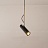Минималистичный подвесной светильник с цилиндрическим поворотным плафоном UNA черный фото 3