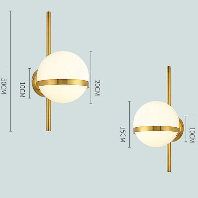 Vibia Palma wall lamp 15 см  Золотой фото 10