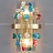 Серия настенных светильников с декоративными стеклянными камнями кубической, шарообразной и неправильной формы RUFINA фото 15