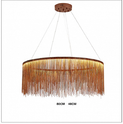 Metall Rain Chandelier 40 см  Серебро (Хром) фото 6