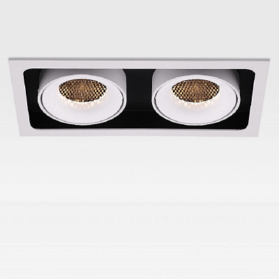 Встраиваемый светодиодный светильник Eye two SQR 3000K фото 6