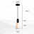 Серия подвесных светильников с плафонами различных геометрических форм из натурального белого мрамора A1 черный фото 17