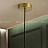 Подвесной светодиодный светильник с металлическим латунным плафоном внутри стеклянного шара AVIATE фото 5