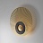 Дизайнерский настенный светильник в виде металлического диска PLANCHET ЛатуньD фото 4