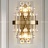 Серия настенных светильников с декоративными стеклянными камнями кубической, шарообразной и неправильной формы RUFINA фото 3