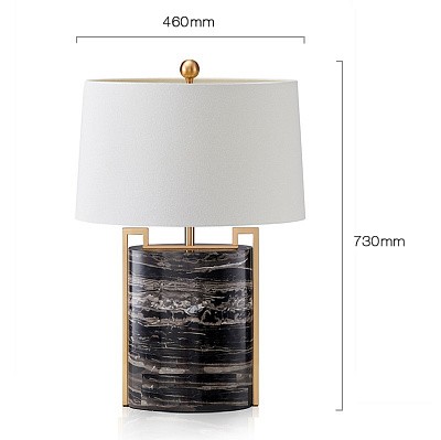 Светильник настольный Ritz Marble Barrel Table фото 6