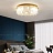 Круглый потолочный светильник с плафоном из рельефных подвесок округлой формы AINA 40 см   фото 5