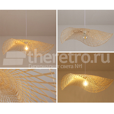 Ротанговый подвесной светильник Lotus Leaf Pendant Light E фото 17