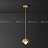 Серия подвесных светильников с купольными металлическими абажурами латунного оттенка JANIN B фото 14