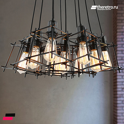 Подвесной Loft Seven light 1 плафон  фото 10