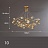 Серия кольцевых люстр с хрустальными плафонами в виде кристаллов ADRIANNA 10 ламп фото 2