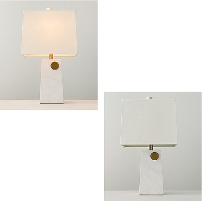 Настольная лампа Table lamp marble White фото 9