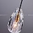 Дизайнерский подвесной светильник с многогранным стеклянным плафоном каплевидной формы VIA B фото 6