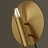Бра Gold Round Backing Exposed Bulb Sconce Золотой фото 6