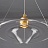 Подвесной светодиодный светильник в виде композиции из шарообразного плафона и стеклянного дисковидного рассеивателя, имитирующих каплю воды CLEPSYDRA B фото 5