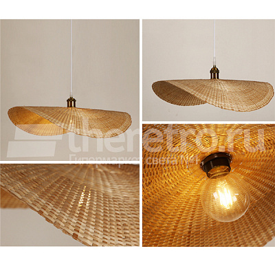 Ротанговый подвесной светильник Lotus Leaf Pendant Light E фото 22