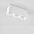 Потолочный светодиодный светильник в стиле минимализма 3 плафона Белый 4000K фото 18