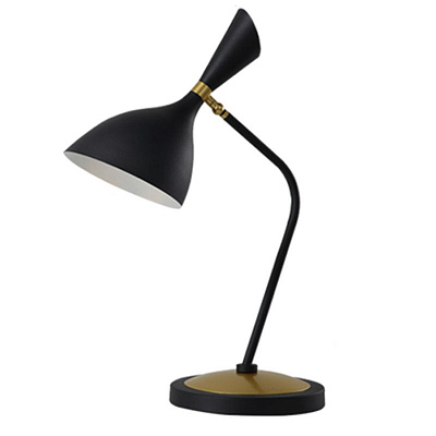 Austen Large Offset Table Lamp Circa Черный  фото 1