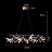 Серия светодиодных кольцевых люстр на металлическом каркасе с абажуром в виде хрустальных веток ARIANA 80 см   фото 5