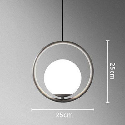 Светильник HOOP Globe 20 см  Хром фото 9