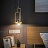 Подвесной светильник с шарообразным плафоном в прямоугольном каркасе из металла DIGHTON    фото 7