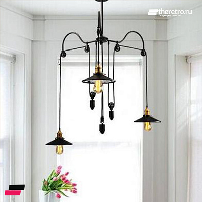 Loft Industry Punk Mirrors Chandelier Черный фото 7