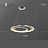 Светодиодная люстра в виде композиции из колец ESTER CH модель В 62 см   фото 4