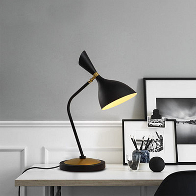 Austen Large Offset Table Lamp Circa Белый фото 13