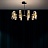 Серия современных люстр с плафонами из стекла SENSE 12 плафонов  Золотой фото 6