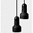 Серия подвесных светильников с фигурными плафонами из лавового камня и зеленого мрамора JAZZ STONE черный фото 7