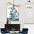 Светодиодная люстра в стиле постмодерн со вставками из волнистого стекла CAMEO CH D фото 3