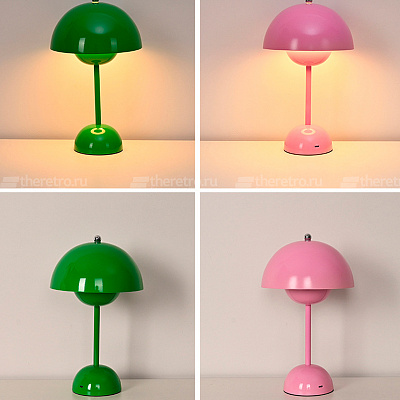 Настольная лампа Verpan Flowerpot Verner Panton B фото 14