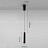 Подвесной светодиодный светильник с черным металлическим плафоном цилиндрической формы WINFRED A фото 3